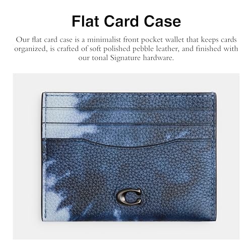 Coach Flat Card Case, Midnight Navy Multi2