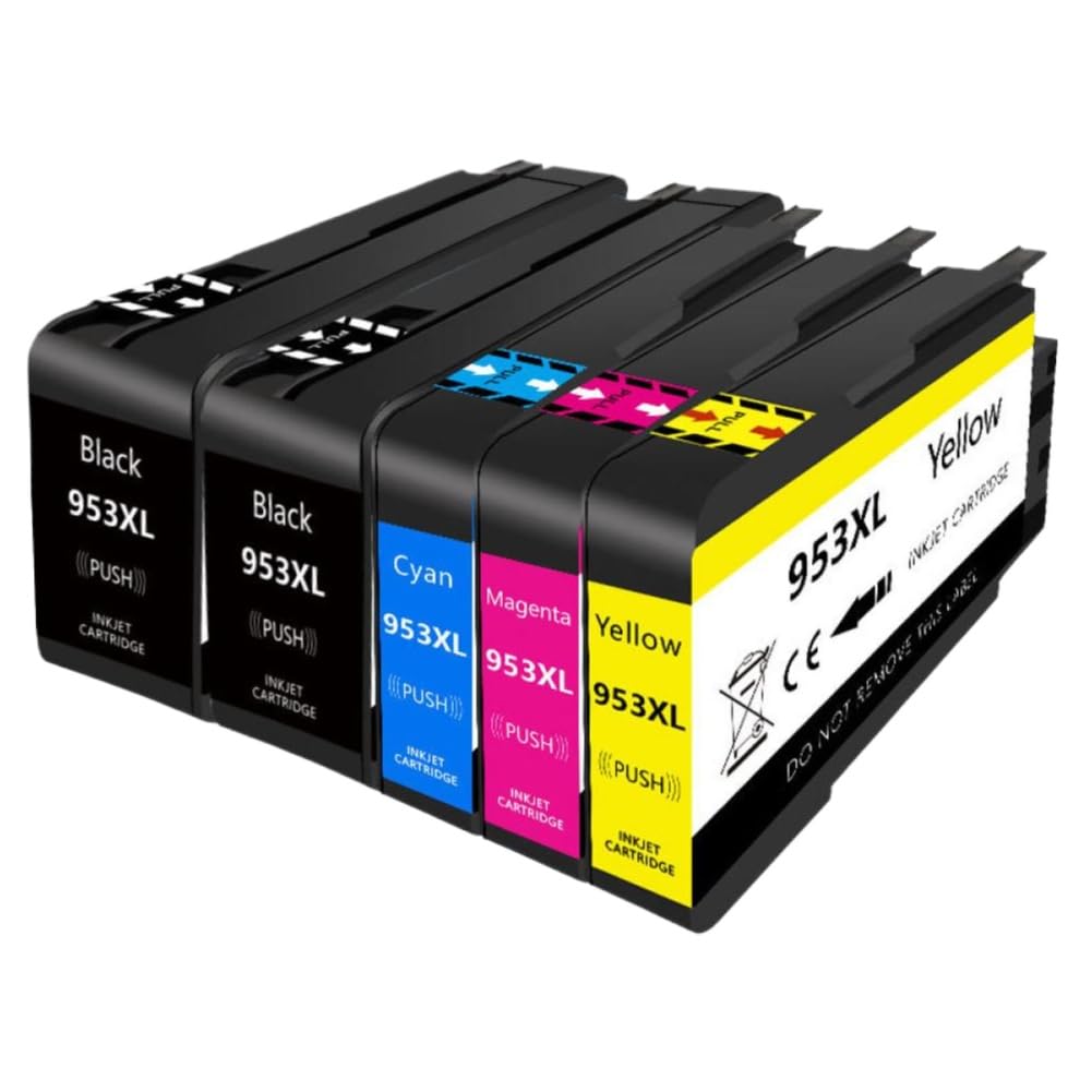 Cartuchos de Tinta 953XL compatibles con Officejet Pro 7720 7730(Ships from: China Mainland; 5pcs)