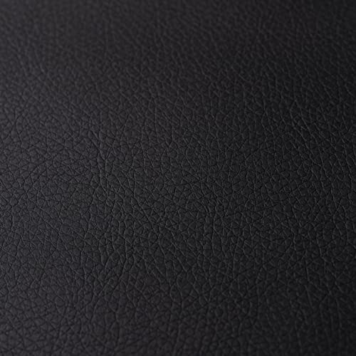 IPEA Kunstleder Schwarz für Dekor und Beschichtung 140 x 50 cm - Made in Italy - Kunstleder für Sofas, Stühle, Kleidung, Accessoires - Polsterstoff Bezugsstoff Lederoptik - Halben Meter