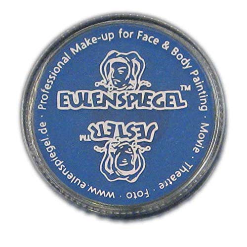 Eulenspiegel - 503553 Maquillaje en Crema, 35 ml, Maquillaje para Pintar la Cara y el Cuerpo, Azul