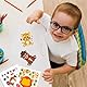 24 Stück Tier-Stickerbögen Aufkleber – Safari & Fantasie Gesichter zum Kombinieren für Kinder, Ideal als Mitgebsel, Geburtstagsgeschenk oder Bastelspaß (Löwe, Affe, Tiger)