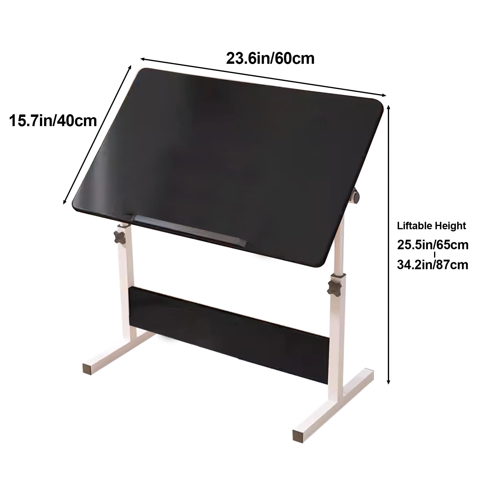 Mesa de dibujo, escritorio de arte ajustable y mesa de dibujo para artistas, altura y ángulo ajustables, escritorio de computadora para el hogar y la oficina
