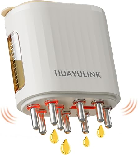 Aplicador eléctrico de aceite para el cabello y masajeador de cuero cabelludo 2 en 1, cepillo aplicador de cuero cabelludo, aplicador de aceite de
