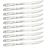 ZICOME [10-piece] Stainless Steel Prime Steak Knife Set - Nice Looking Handle Inspired By the Chess