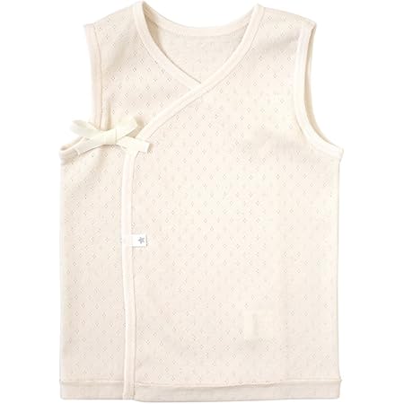 Amazon 10mois ディモワ ノースリーブ短肌着 オーガニック キナリ 50 60cm 肌着 服 ファッション小物 通販