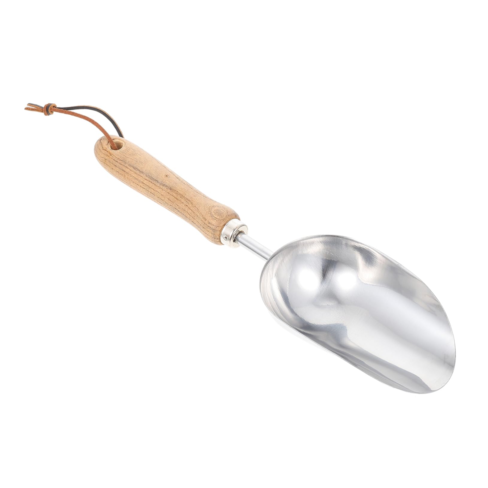 BESPORTBLE Metal Soil Shovel Sifting Hoe Compact Gardening Tool for Transplanting Weeding and Planting