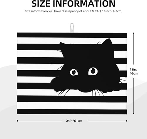 Miniatura 10 de Tapete de secado de platos con diseño de perros lindos de 16 x 18 pulgadas, tapete protector de platos para encimera de cocina, tapete protector de