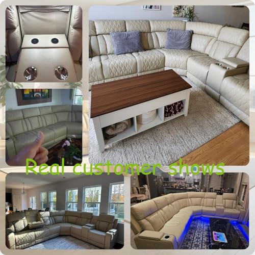 Breathing Leather Reclining Sofa Set