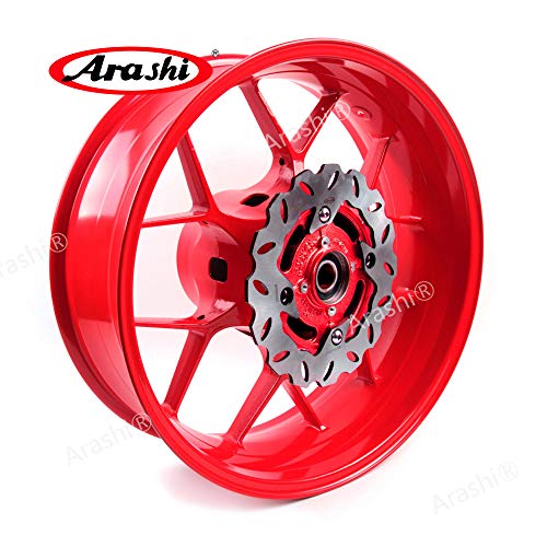 Arashi Front Rear Wheel Rims and Brake Disc Rotors for HONDA CBR1000RR 2006-2016 Motorcycle Replacement Accessories CBR 1000 CBR1000 RR 1000RR 1000CC Red 2007 2008 2009 2010 2011 2012 2013 2014 2015 - Thumbnail 7