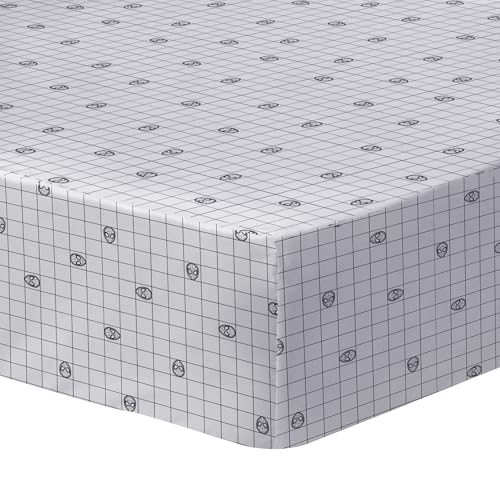 CTI Drap-Housse imprimé 100% Coton, Spiderman Home Hero 90x190 cm