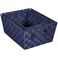 whitmor woven strap storage baskets