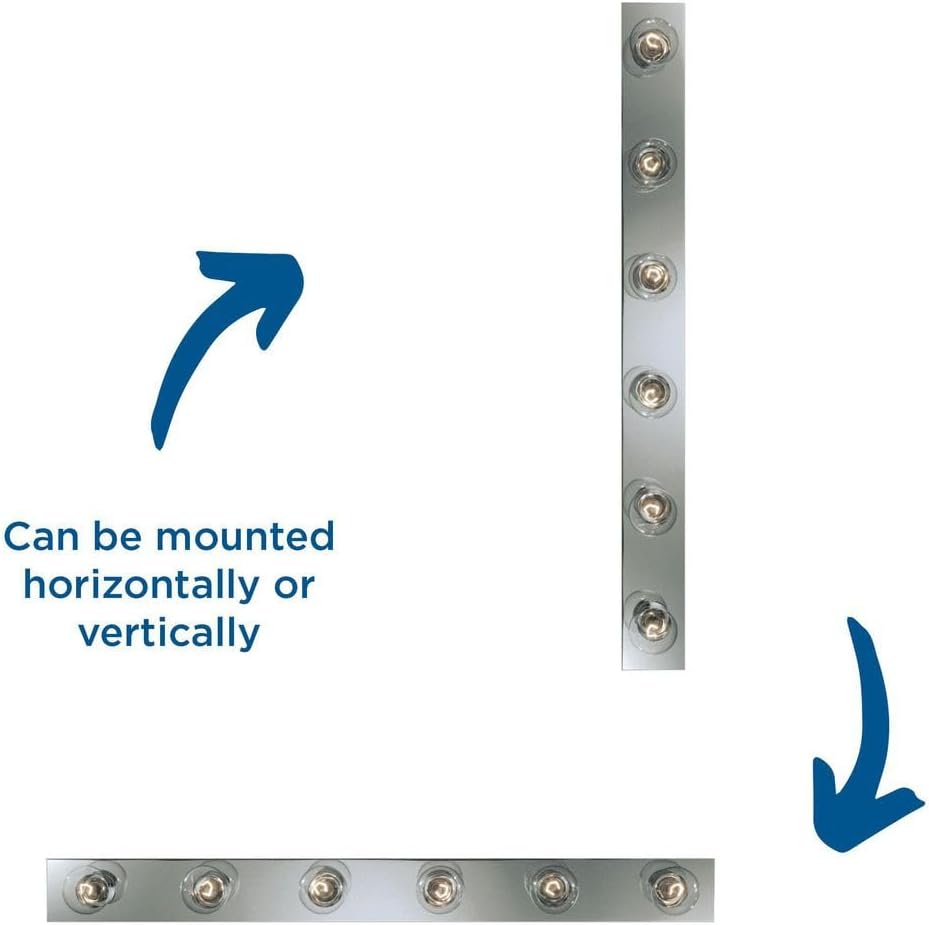 Progress Lighting P3117-15 Basic Broadway Lighting Strips That Use Fewer Lamps on 7-1/2 Inch Centers and UL Listed For Ceiling Mounting with 25 Watt Lamps, Polished Chrome