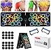 Push Up Rack Board,Tabla de Flexiones,24 en 1 Push Up Tabla Board Fitness,Push Up Soporte de Flexiones,Plegablepara el Aptitud Ejercicio Tablero Para hombres y mujeres entrenamiento en el Casa