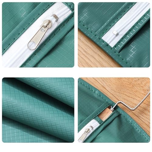 Garment Bags 2 Pcs Clothing Dust Cover, Hanging Dust Bag, Home Wardrobe Suit Coat Cover, Transparent Down Jacket Hanging Bag Clothing dust Cover (Size : 58 * 110cm)3