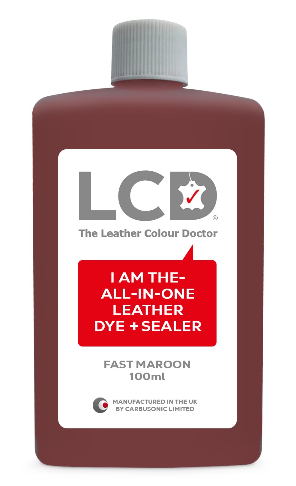LCD All-in-One Leather dye & Sealer - Repair & Restore Paint, Permanent Colour for Sofas, Shoes, Handbags, Clothing, self Sealing 100ml by The Leather Colour Doctor (Grey) — view 29