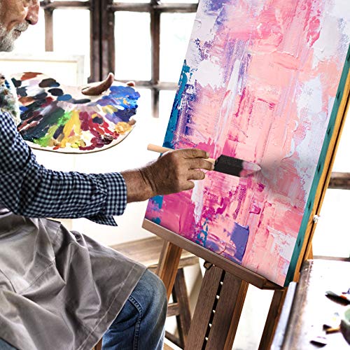 Kurtzy Schuimen Verf Kwasten (20pak) - Twee Maten – Houten Handvat Spons kwasten Set – Verf Gereedschap Voor Acryl, Olie, Stain- en Waterverf – Kunst en Hobby Materiaal Voor Volwassenen - Afbeelding 6