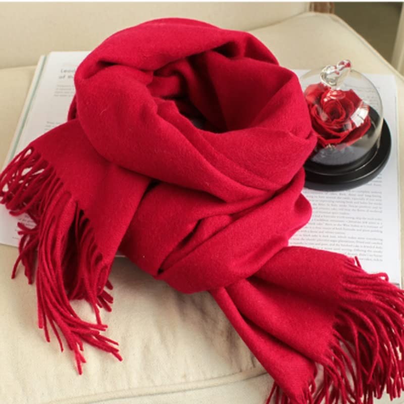 Scarves Women Winter Thicken Soft Shawls Wraps Female Long Tassel Scarf3