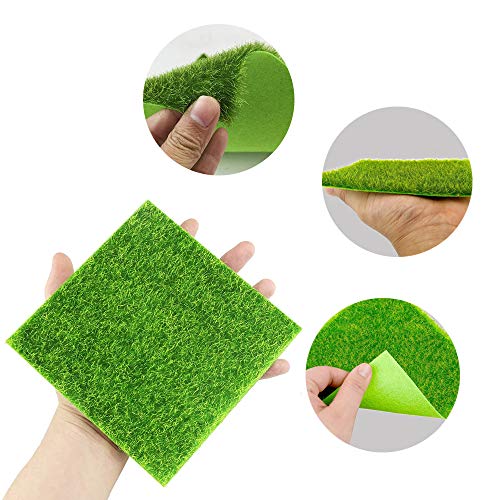 N//A Groen Realistisch Kunstgras Turf, Indoor Outdoor Fake Gras Tapijt, Synthetische Tuin Gazon Voor Tuin Landschap… - Afbeelding 5