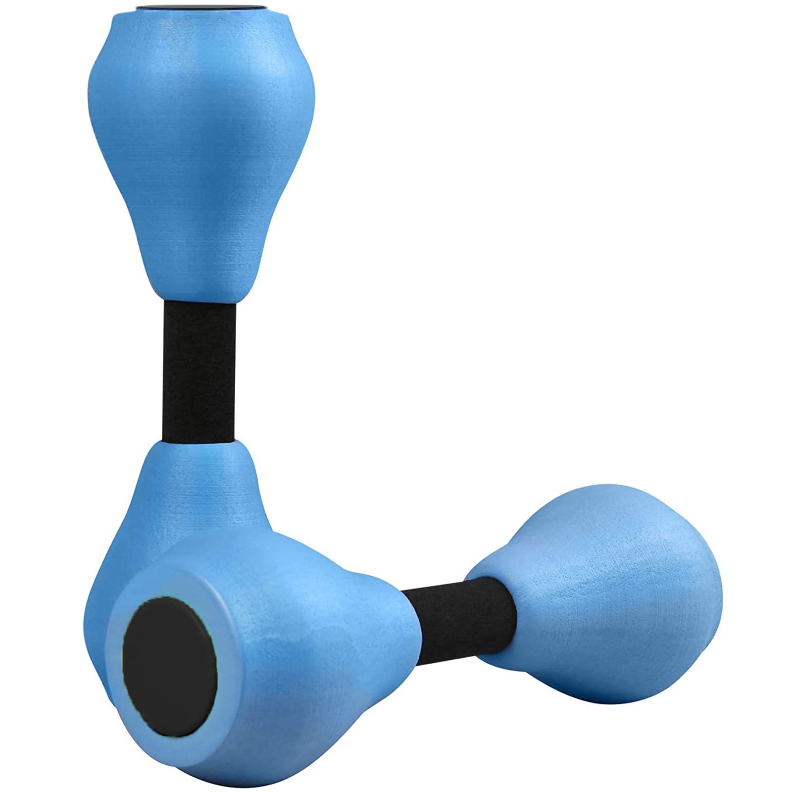 VIDELLY2 Pieces Water Dumbbells Aquatic Exercise Dumbbells Pool Fitness Water Aerobic Exercise Foam Dumbbells Pool Resistance Sports EVA Foam Dumbbell Set Water Fitness Equipment for Weight Loss,Blue