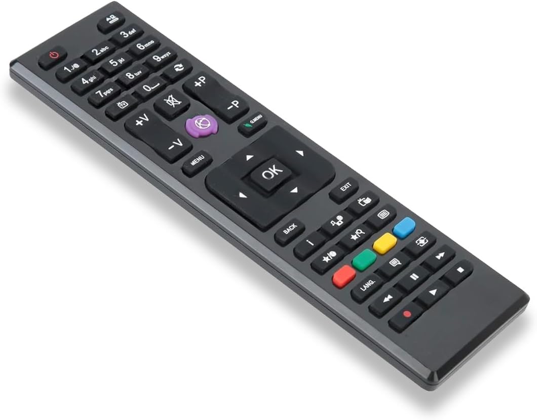 Septpenta RC4875 TV Remote Control, top-down view