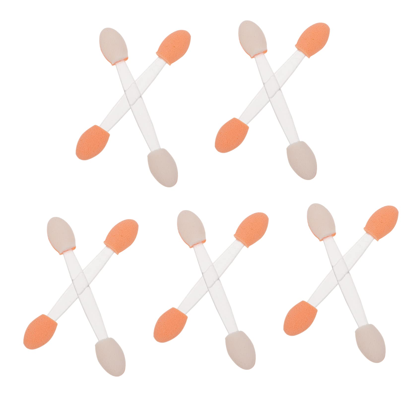 FRCOLOR 100pcs Double Headed Sponge Eyeshadow Applicators Skin Friendly Makeup Tool for Easy Application Durable Flexible Design for Eyeshadow Eyebrow Use Cosmetic Tool