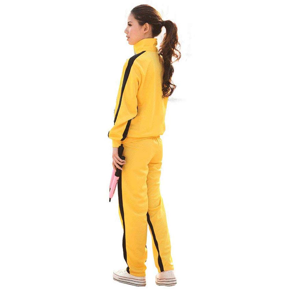Unisex Training Anzug Sportkleidung - Chinesische Kampfkunst Gelb Uniform Kung Fu Tai Chi Wushu Jeet Kune Do Jogging Laufen Fitness Trainingsanzug für Männer Frauen Kinder - Nylon