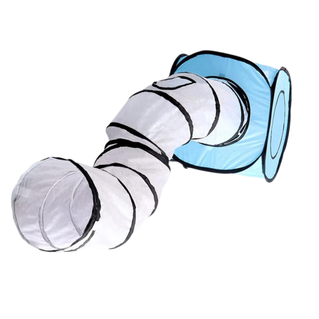 POPETPOP Cat Tunnel Toy Rabbit Tunnel: Collapsible Pet Toy Indoor Tent for Kittens, Rabbits, Hamsters, Small Dogs Foldable Tunnel Toys