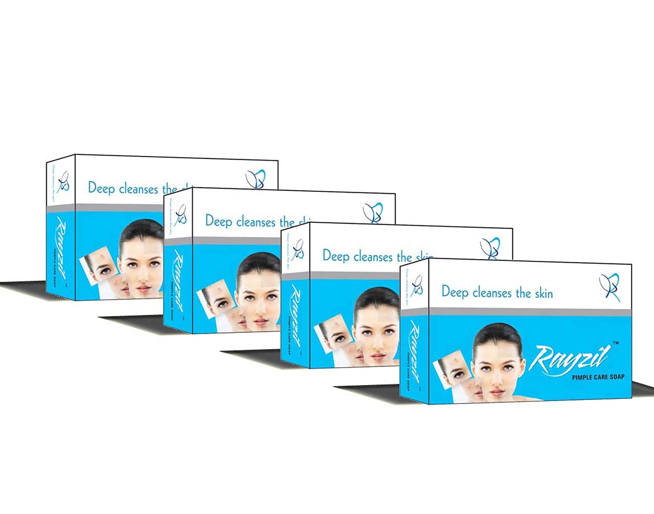 PIMPLE SOAP ACNE SOAP SKIN CARE SOAP DARK SPOT SOAP DARK CIRCLE SOAP LIGHTENS SOAP (Pack Of 4)