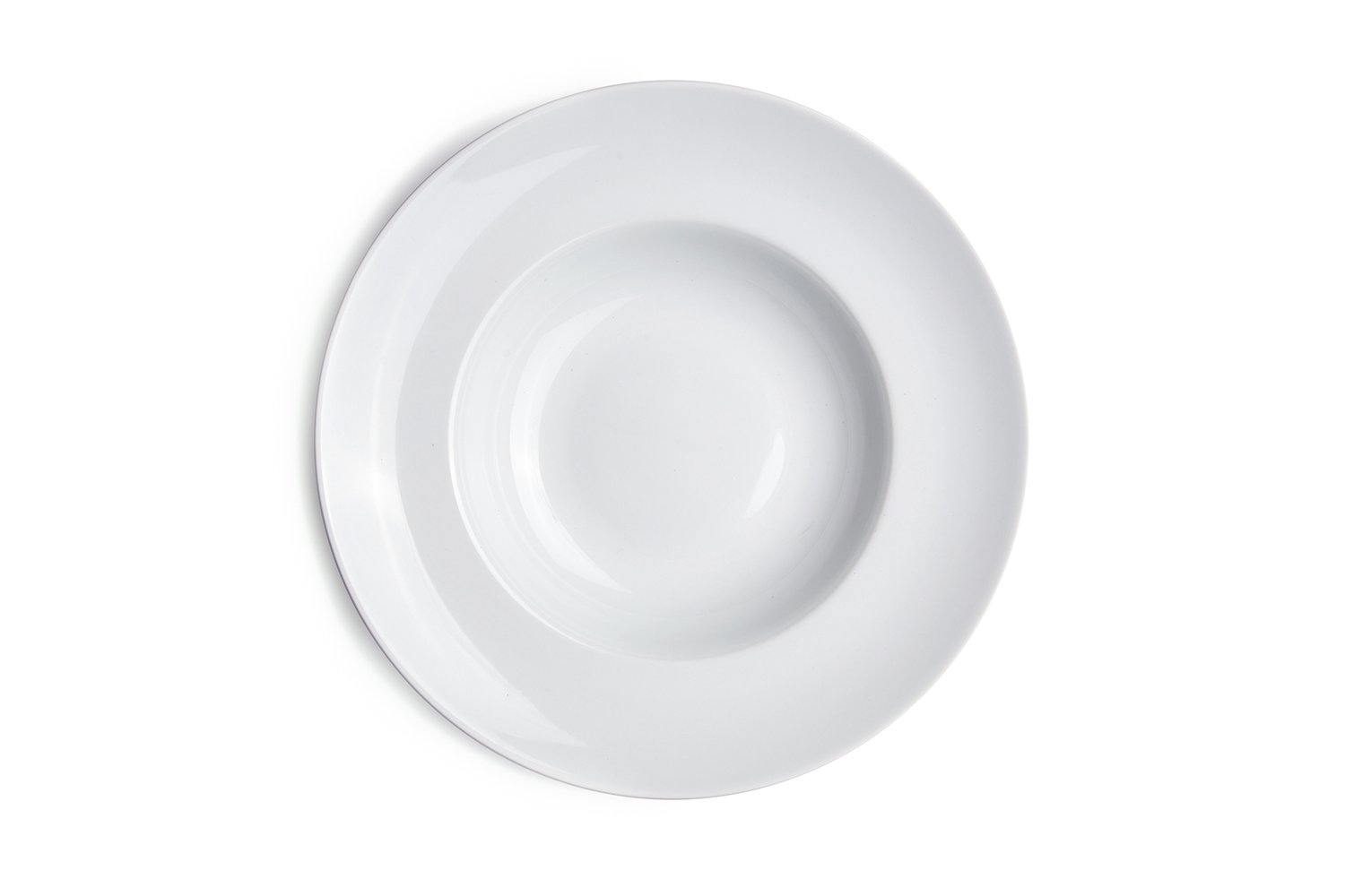 6x Pastateller Bianco rund Ø 30 cm Weiss - hochwertiges Porzellan, mikrowellen- und spülmaschinenfest - auch geeignet als Salatteller, Nudelteller oder tiefer Suppenteller - 6er Set