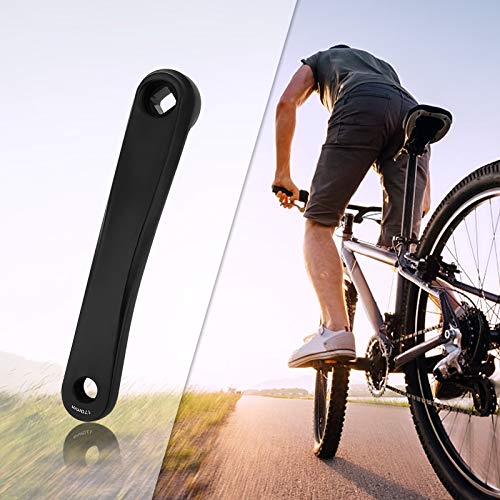Ramię korby rowerowej, ramię korby rowerowej 170 mm, lewe ramię korby z pojedynczym łańcuchem ze stopu aluminium do roweru szosowego, roweru górskiego, roweru składanego, roweru z ostrym kołem (biały)