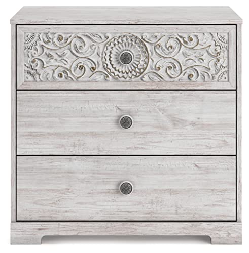 Signature Design by Ashley Paxberry Coastal 3 Drawer of Drawers Chest with Ball-bearing Construction, White - Image 5