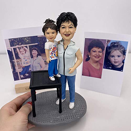 Coloves Personalized Fully Custom Made Figure Bobblehead Two Person Figurines Bespoke Portrait Sculpture For Loves Friends And Couple 18Cm thumb #3