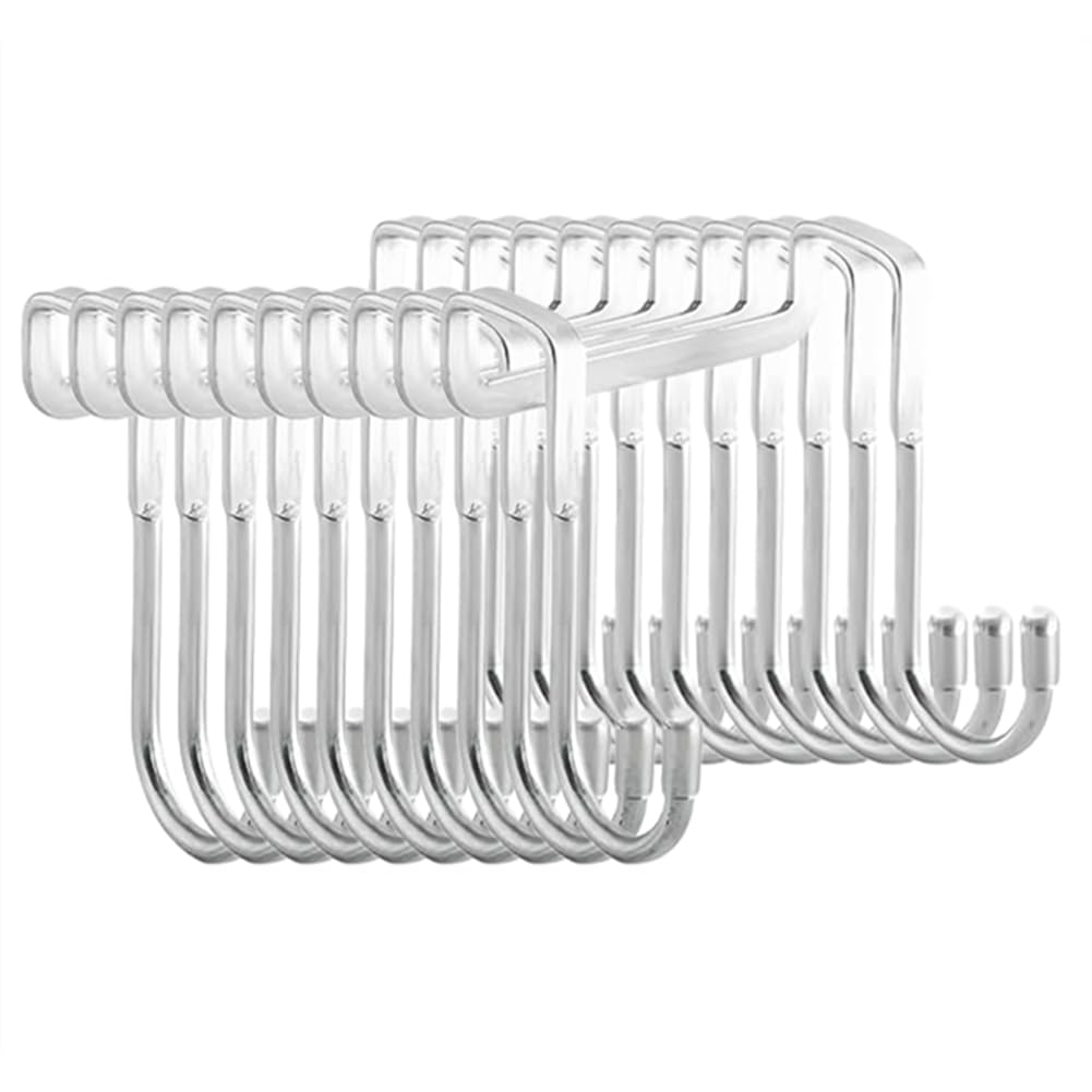 Hndhbfgrt As Shown 10 Pack Over Door And Cabinet Hooks - For Towels, Bags, And Clothes, Space-Saving Bathroom, Kitchen, Or Dorm Room Door