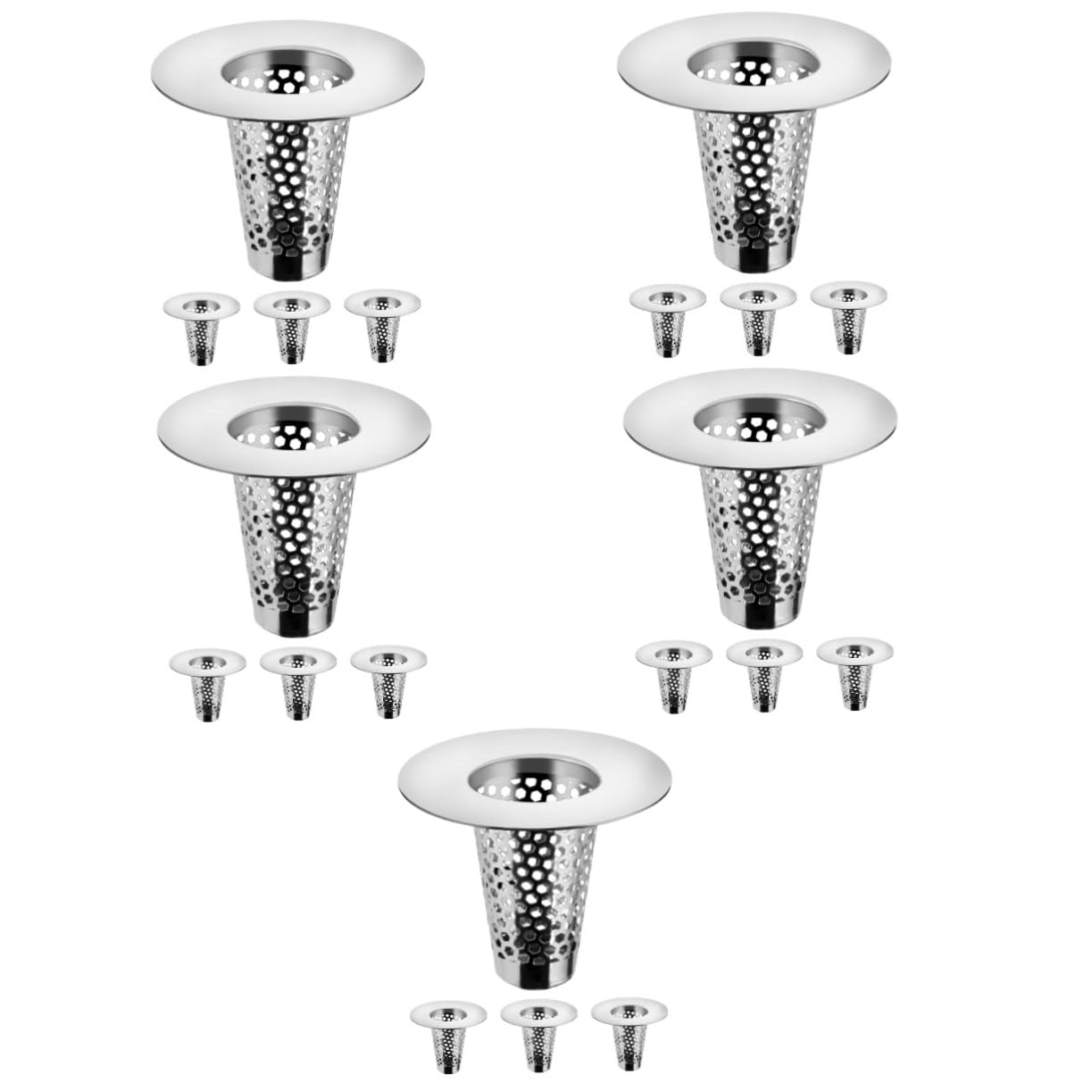 Filtre à drain inoxydable évier douche lavabo crépine durable Tofficu - 8