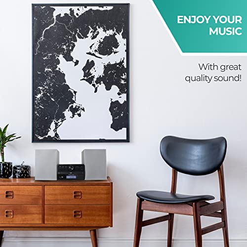 image for Philco Stereo Shelf Systems Tray Loading CD Player with Digital FM Rad