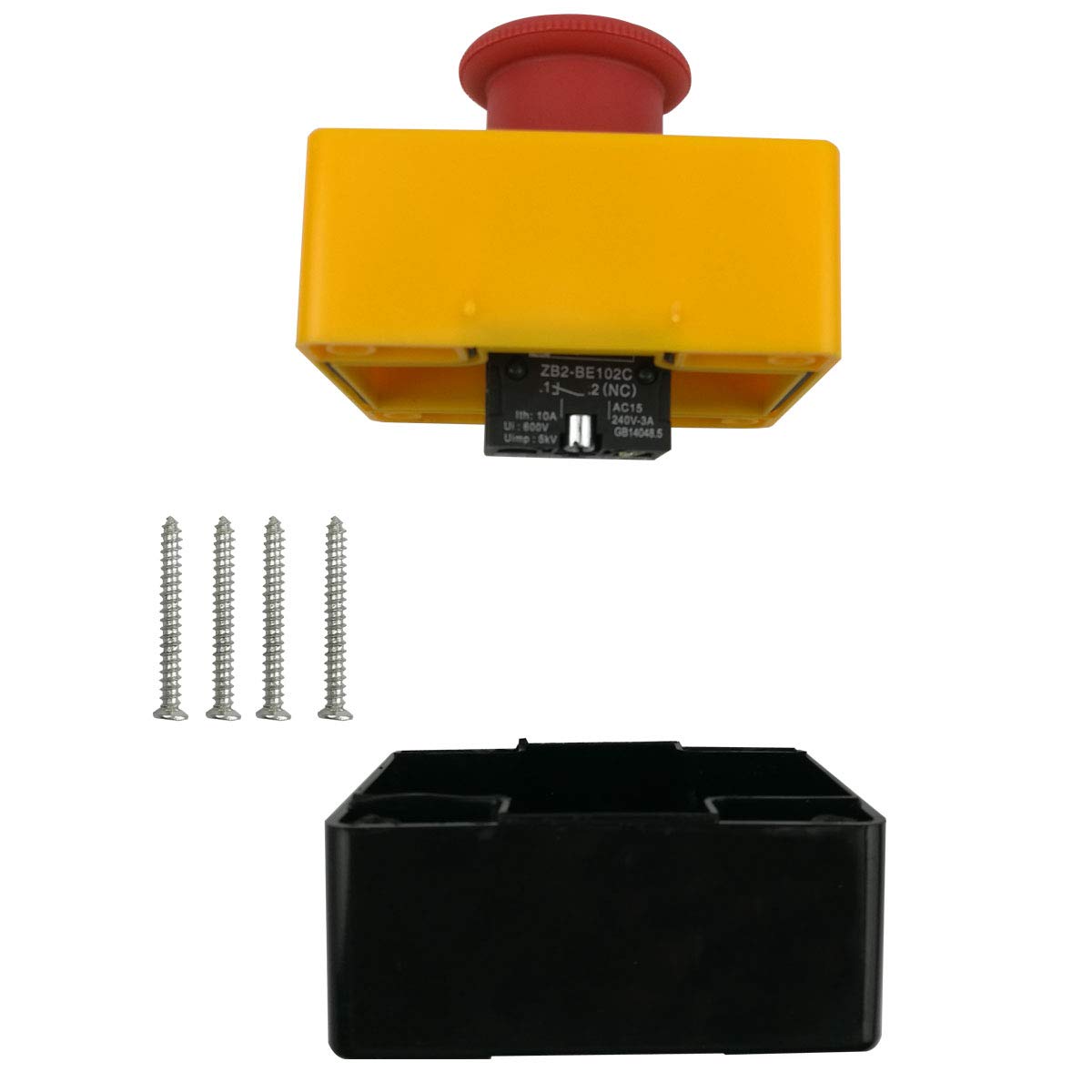 Nxtop Red Sign Mushroom Head Emergency Stop Button