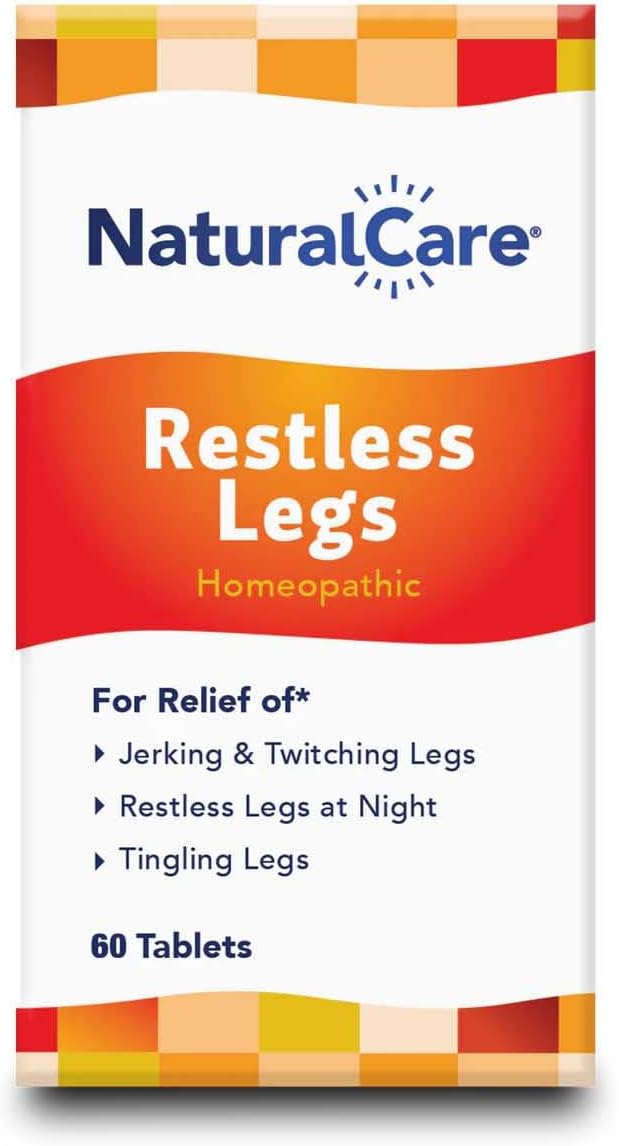 NaturalCare Restless Legs Homeopathic Tablets for Jerking & Twitching Legs, Restless Legs at Night, Tingling Legs, 60 Count