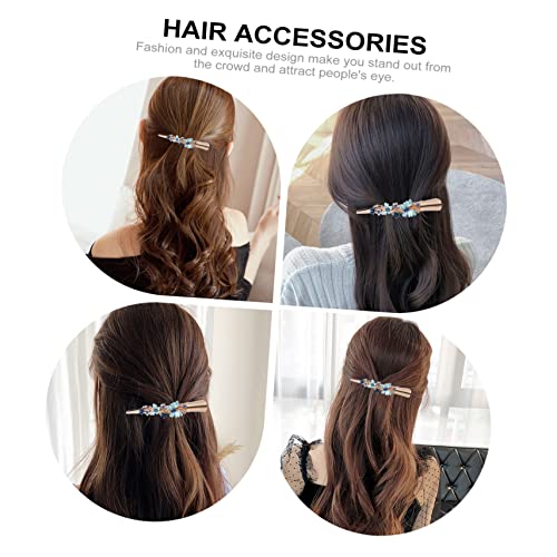 Beavorty Flower Duckbill Clip Large Metal Hair Clip for Women Vintage Design Hair Styling Accessory for Parties Festivals and Daily Use - Image 2