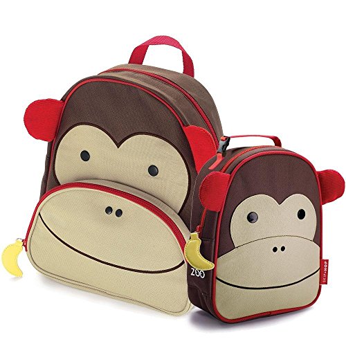 Mochila e Lancheira Zoo Macaco Skip Hop