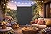QUICK STAR Paravent Outdoor Wetterfest 150 x 190 cm Grau | Raumteiler Stellwand Innen | Garten & Balkon Sichtschutz Blickdicht