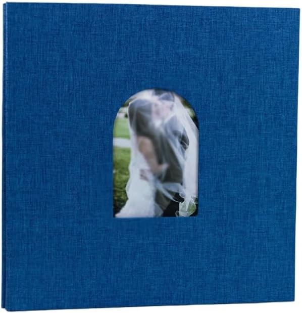 Canvas Arch Shaped Self Adhesive Photo Album Souvenir Book for Couples Friends Their Travel Trips