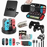 Switch Accessories Bundle for Nintendo Switch, Kit with Carrying Case,Screen Protector,Charging...