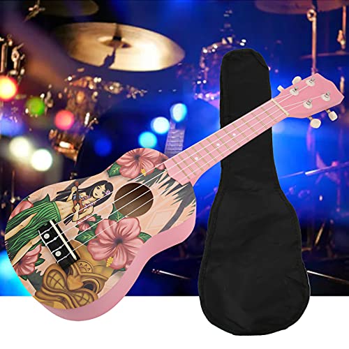 Ukulélé pour Enfants avec Petite Guitare à 4 Cordes, Ukulélé à Motif de Crâne/Ukulélé Mignon Rose avec Sac de Transport… - Les Beatles, Paul McCartney, John Lennon, RIngo Starr, George Harrison Ukulélé pour Enfants avec Petite Guitare à 4 Cordes, Ukulélé à Motif de Crâne/Ukulélé Mignon Rose avec Sac de Transport… – Image 4