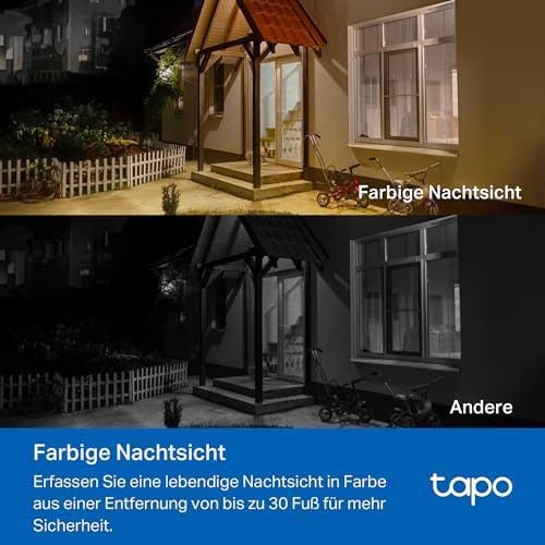 Tapo C410 KIT Solar Überwachungskamera Aussen Akku, 2K 3MP, Farbnachtsicht, MicroSD-Speicher, 6400-mAh Nicht entfernbarer Akku… – Ansicht 6