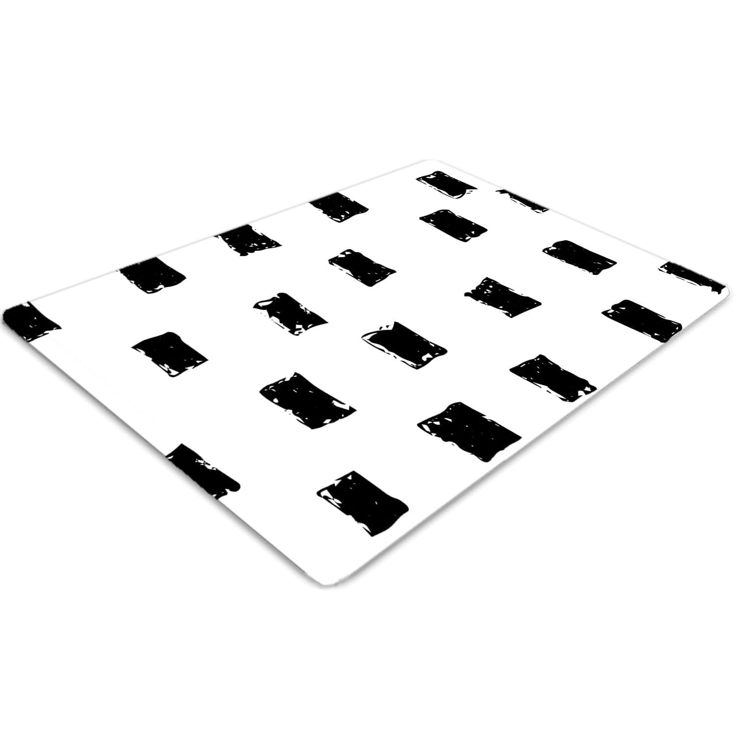 Tapis de chaise 120x90 cm rectangulaire en PVC imprimé feuille tropicale