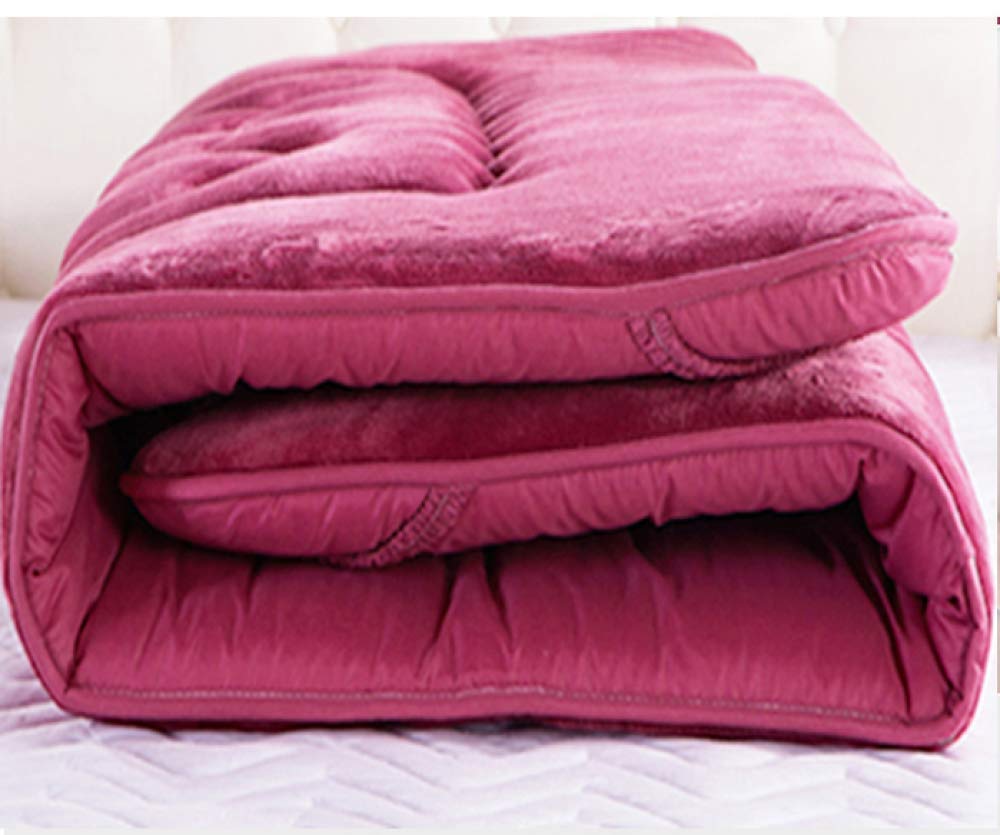 Plush Folding Futon Mattress,Soft Thick Japanese Quilted Sleeping Tatami Floor Mat - For Living Room Bedroom Mattresses,E-Full