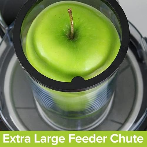 Mueller Juicer Ultra Power, Easy Clean Extractor Press Centrifugal Juicing Machine, Wide 3" Feed Chute For Whole Fruit Vegetable, Anti-Drip, Large, Silver #TOP4