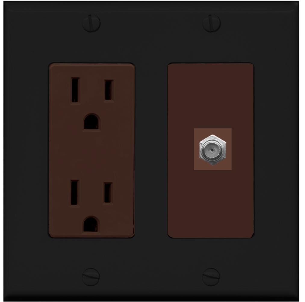 Riteav – 15 amp di corrente e 1 porte cavo coassiale tv- F-Type