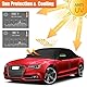 Halbe Autoabdeckung Ersatz für Audi A5/S5/RS5 Cabriolet 2007-2023, Softtop-Dachschutz-Autoabdeckung Wasserdicht, Halbe Garage mit Riemen, UV-beständig für jedes Wetter, Regen-Sonnen-Staubschutz