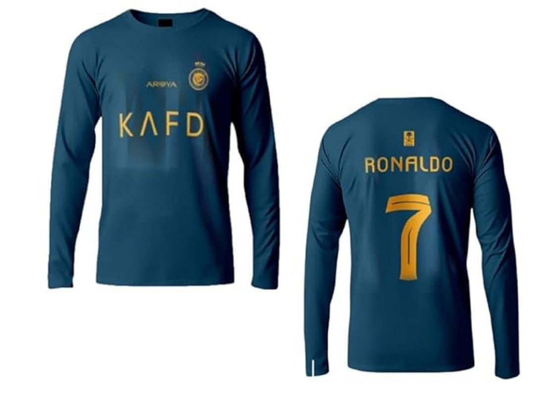 Al nassar Full Sleeve Jersey Ronaldo 7 Tshirt 2023 for Men & Boys